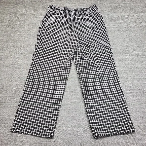 Studio Park Courtney Khondabi Pants Petite X-Small Sz Black Check Print Pockets - Picture 7 of 11